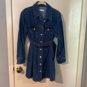 Zara denim shirtdress